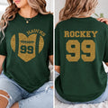 Personalized Football Glitter Shirt, Custom Team Name Player Number Tee, Front Back Football Jersey Style, Game Day Mom Shirt, Sports Gift