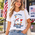 Silly Goose Voting Shirt, Funny Goose Vote Graphic Tee, Civic Engagement T Shirt, Election Day Outfit, Political Humor Gift for Voters
