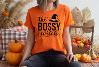 Custom Halloween Witch Shirt, Personalized Funny Tee, Quiet Bossy Sassy Crazy Scary Boujee Design, Halloween Party Tee, Gift for Her
