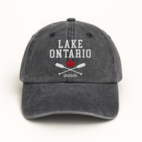 Lake Ontario Embroidered Hat, Great Lakes Vintage Washed Cap, Low Profile Dad Hat, Lake Life Travel Gift, Everyday Gift Everbee logo Analyze listing