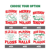 Custom Dental Christmas Shirt, Personalized Dentist Holiday Tee, Funny Tooth Fairy Crew Top, Choose Your Design Gift, Gift for Dentist
