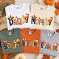 Personalized Thanksgiving Family Shirts, Custom Turkey Name Tees, Matching Fall Outfit, Mommy Daddy Kids Tees, Holiday Family Gift