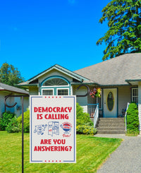 Vote Early Democracy Protest Garden Flag, Double Sided, No Kings Vote Early , Election Protect Democracy, Anti-Trump, Resist Fascism Flag