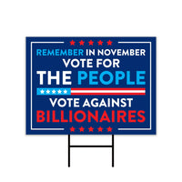 Democracy vs Fascism Protest Yard Sign - Vote Early, No Kings, Anti-Trump, Protect Democracy, Resist Fascism Yard Sign with Metal H-Stake
