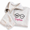 Personalized Optometrist Embroidered Quarter Zip Sweatshirt, Custom Name Pullover, Eye Care Team Top, Optometrist Gift, Gift for Her
