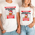 Personalized Gingerbread Mugshot Christmas Shirt, Custom Ginger Jailhouse Tee, Funny Inmate Top, Matching Family Outfit, Holiday Gift