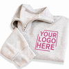 Personalized Logo Embroidered Quarter Zip Sweatshirt, Custom Company Pullover, Corporate Apparel, Business Uniform Gift, Employee Gift