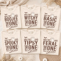 Personalized Halloween Girls Trip Shirt, Custom Spooky Bestie Tee, Witchy Weekend Group Shirts, Girls Trip 2026 Outfit, Halloween Gift