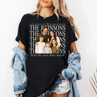 Personalized Family Photo Name Shirt, Custom Picture Name Tee, Thanksgiving Family Shirt, Matching Holiday Outfit, Thoughtful Holiday Gift