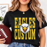 Custom Mascot Game Day Shirt, Personalized Vintage Team Name Tee, Retro Mascot Spirit Shirt, Football Season Outfit, Custom Team Gift