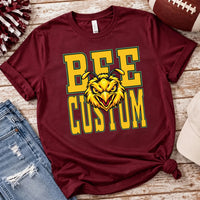 Custom Mascot Game Day Shirt, Personalized Vintage Team Name Tee, Retro Mascot Spirit Shirt, Football Season Outfit, Custom Team Gift