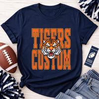 Custom Mascot Game Day Shirt, Personalized Vintage Team Name Tee, Retro Mascot Spirit Shirt, Football Season Outfit, Custom Team Gift