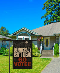 Vote Early Democracy Protest Garden Flag, Double Sided, No Kings Vote Early , Election Protect Democracy, Anti-Trump, Resist Fascism Flag