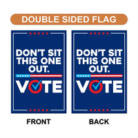Vote Early Democracy Protest Garden Flag, Double Sided, No Kings Vote Early , Election Protect Democracy, Anti-Trump, Resist Fascism Flag