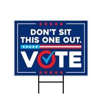 Democracy vs Fascism Protest Yard Sign - Vote Early, No Kings, Anti-Trump, Protect Democracy, Resist Fascism Yard Sign with Metal H-Stake