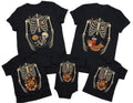 Pregnant Skeleton Halloween Shirt, Ribcage Baby Bump Maternity Tee, Spooky Matching Top, Reveal Outfit, Pregnancy Announcement Gift