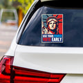 Democracy vs Fascism Vinyl Sticker, Vote Early No Kings Decal, Anti-Trump, Resist Fascism Protect Democracy Bumper Sticker, 6