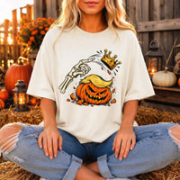No Kings Halloween Anti Trump Shirt, Vote Early, Liberal FDT Spooky Fall Tee, Pumpkin Crown, Halloween Party Outfit, Liberal Friend Gift