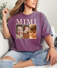 Personalized Mimi Photo Collage Shirt, Custom Grandkids Picture Tee, Photo Strip Grandma Top, Mothers Day Gift, Gift for New Grandma