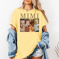 Personalized Mimi Photo Collage Shirt, Custom Grandkids Picture Tee, Photo Strip Grandma Top, Mothers Day Gift, Gift for New Grandma