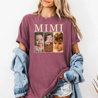 Personalized Mimi Photo Collage Shirt, Custom Grandkids Picture Tee, Photo Strip Grandma Top, Mothers Day Gift, Gift for New Grandma
