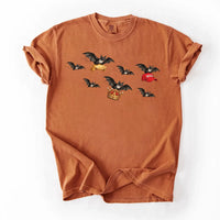 No Kings Protest Shirt, Anti Trump Bats Carrying MAGA Hat Shirt, Liberal Spooky Bat Graphic Tee, Spooky Halloween Statement, Democrat Gift