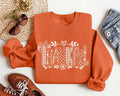 Fall Distressed Thankful Sweatshirt, Patterned Letter Fall Pullover, Polka Dot Thankful Top, Autumn Outfit for Women, Thanksgiving Gift