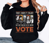 They Didn't Fight Vote T-Shirt, Historical Suffrage Icons Election Tee, Vote Rights Activist Shirt, Election Day Top, Gift for Voters