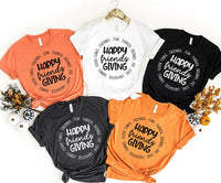 Happy Friendsgiving Shirt, Circle Friends Fun Turkey Tee, Thanksgiving Besties Tshirt, Fall Dinner Party Outfit, Friendsgiving Host Gift