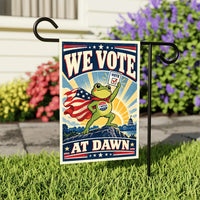 Vote Early Democracy Protest Garden Flag, Double Sided, No Kings Vote Early , Election Protect Democracy, Anti-Trump, Resist Fascism Flag