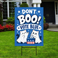 Democracy vs Fascism Protest Yard Sign - Vote Early, No Kings, Anti-Trump, Protect Democracy, Resist Fascism Yard Sign with Metal H-Stake
