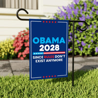 Obama 2028 Democracy vs Fascism Garden Flag, Double Sided, No Kings Vote Early , Election Protect Democracy, Anti-Trump, Resist Fascism Flag