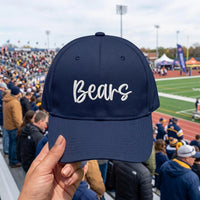 Personalized Team Name Embroidered Hat, Custom Mascot Script Lettering Cap, Team Baseball Cap, Game Day School Spirit Hat, Coach Gift