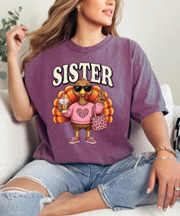 Personalized Family Thanksgiving Shirt, Custom Matching Turkey Tee, Retro Varsity Role Design, Funny Fall Family Outfit, Thanksgiving Gift