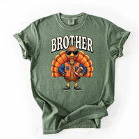 Personalized Family Thanksgiving Shirt, Custom Matching Turkey Tee, Retro Varsity Role Design, Funny Fall Family Outfit, Thanksgiving Gift