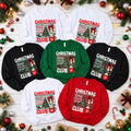 Personalized Family Christmas Club Sweatshirt, Custom Name Est Year Retro Design Tee, Matching Holiday Design Top, Christmas Gift for Family
