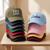 Personalized Text Embroidered Hat, Custom Name Logo Baseball Cap, Adjustable Low Profile Dad Hat, Bride Bachelorette, Personalized Gift