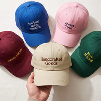Personalized Embroidered Hat, Choose Your Design Custom Text Cap, Low Profile Dad Hat, 40 Funny Quote Design Options, Personalized Gift