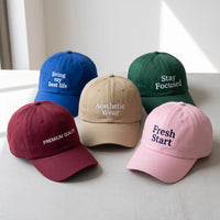 Personalized Embroidered Hat, Choose Your Design Custom Text Cap, Low Profile Dad Hat, 40 Funny Quote Design Options, Personalized Gift
