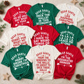 Custom Dear Santa Christmas Shirt, Personalized Funny Holiday Tee, Sarcastic Group Party Top, Family Matching Outfit, Christmas Gift