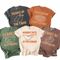 Funny Thanksgiving Shirt, Choose Your Doodle Design Custom Tee, Retro Food Pun Holiday Shirt, Friendsgiving Outfit, Gift for Foodie