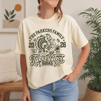 Custom Turkey Trot Family Name Shirt, Personalized Thanksgiving Run Tee, Family Squad Race Top, Matching Run Outfit, Thanksgiving Gift