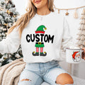Personalized Family Elf Christmas Sweatshirt, Custom Funny Elf Quote Shirt, Retro Christmas Tee, Matching Family Outfit, Holiday Party Gift