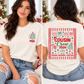 Personalized Christmas Cousin Crew Shirt, Custom Family Xmas Tee, Pocket Name Holiday Sweatshirt, Cousin Christmas Gift, Front Back