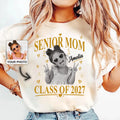 Custom Senior Mom 2027 Shirt, Personalized Graduate Photo Tee, Class of 2027 Grad Sweatshirt, Proud Parent Crewneck, Senior Year Gift