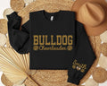 Custom Glitter Cheerleader Sweatshirt, Team Name Cheer Hoodie, Sleeve Name Varsity Shirt, Game Day Spirit Outfit, Gift for Cheerleader