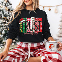 Custom Christian Christmas Family Shirts, Faith Word Scripture Tee, Santa Hat Word Block Shirt, Matching Holiday Outfit, Christmas Gift