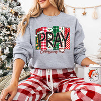 Custom Christian Christmas Family Shirts, Faith Word Scripture Tee, Santa Hat Word Block Shirt, Matching Holiday Outfit, Christmas Gift