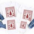 Custom Christmas Family Name Shirt, Personalized Barcode Sweatshirt, Tree Icon Holiday Pullover, Family Matching Tee, Christmas Gift