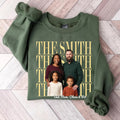 Custom Family Photo Thanksgiving Sweatshirt, Personalized Name Photo Tee, Vintage Stacked Design, Family Party Outfit, Thanksgiving Gift